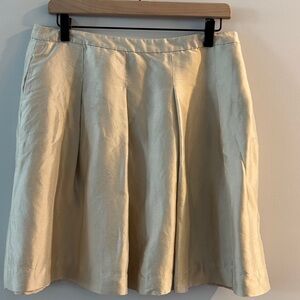 Chic Cream A-Line Women's Skirt